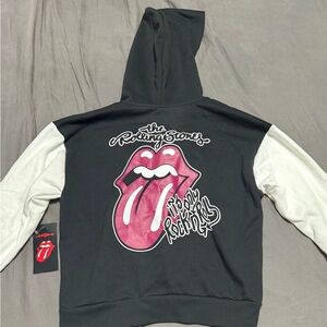 Bravado Black and White Rolling Stones Hoodie
